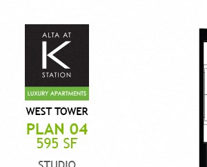 West Tower - Studio - Plan 04 West Tower - Studio - Plan 04